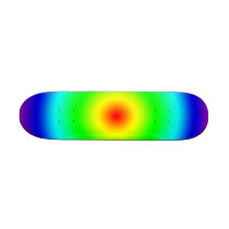 Psychedelic Art Gifts: Funky Rainbow Circles Custom Skate Board