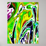 Psychedelic Bird ~Poster Halloween Abstract Modern posters