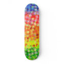 Psychedelic Color Dots: Custom Skateboard