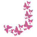 Psychedelic Colourful Butterfly Wrap t-shirts