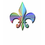 Psychedelic Fleur de Lys t-shirts