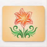 Psychedelic Flower: Vector Drawing: Mousepad