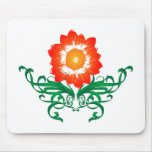 Psychedelic Flower: Vector Drawing: mousepads