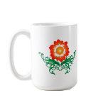 Psychedelic Flower: Vector Drawing: mugs