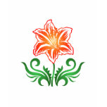 Psychedelic Flower: Vector Drawing: t-shirts