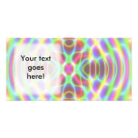 Psychedelic Fluorescent Neon Mandala photo cards