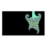 Psychedelic fractal guitar business cards