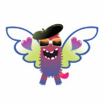 psychedelic hippie angel monster photo sculptures