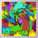 Psychedelic Hippie Poster posters