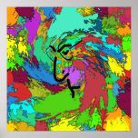 Psychedelic Hippie Poster posters