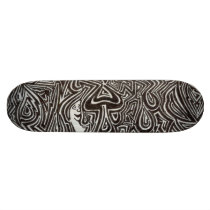 Psychedelic Lines Design #9 Skate Board
