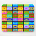 Psychedelic Mix Tape Pop mousepads