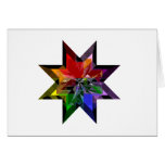 Psychedelic Multi-Colour Star: cards