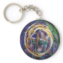 Psychedelic oil painting keychains