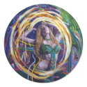 Psychedelic oil painting stickers