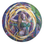 Psychedelic oil painting stickers