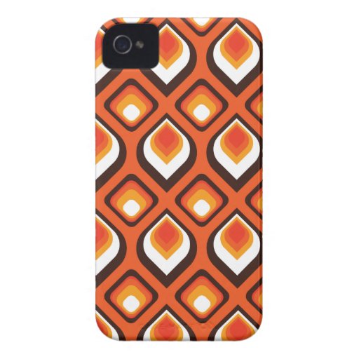 Psychedelic orange Case-Mate iPhone 4 case