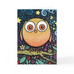 Psychedelic Owl Greeting Card