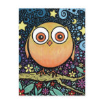 Psychedelic Owl postcards