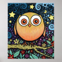 Psychedelic Owl posters
