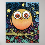 Psychedelic Owl Posters