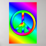 Psychedelic Peace Poster posters