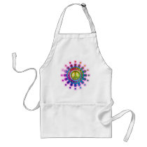 PSYCHEDELIC PEACE SIGN APRONS