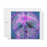 psychedelic peace sign invitations