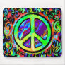 Psychedelic Peace Sign Mouse Mats