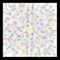 psychedelic peace sign poster posters
