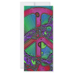 psychedelic peace sign rack cards
