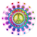 PSYCHEDELIC PEACE SIGN stickers