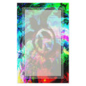 Psychedelic Peace Turtle Blank Stationery