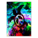 Psychedelic Peace Turtles Cards