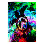 Psychedelic Peace Turtles Cards