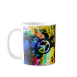 Psychedelic Peace Turtles Mugs