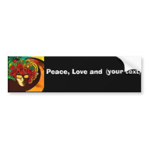 psychedelic pop art bumper sticker