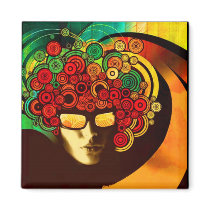psychedelic pop art magnet