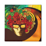 psychedelic pop art magnets