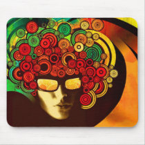 psychedelic pop art mouse mat