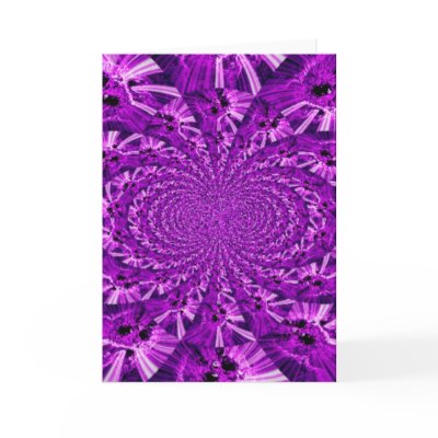 Psychedelic Purple Card by Psychedelic