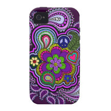 Psychedelic Purple Paisley Phone Case Vibe iPhone 4 Cases