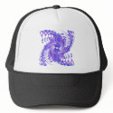 Psychedelic Purple Spiral: hats