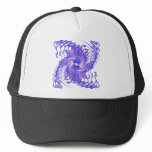 Psychedelic Purple Spiral: hats