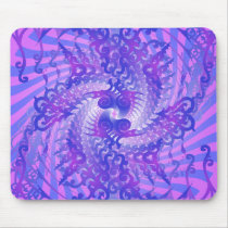 Psychedelic Purple Spiral: Mousepad