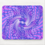 Psychedelic Purple Spiral: mousepads