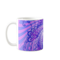Psychedelic Purple Spiral: Mugs