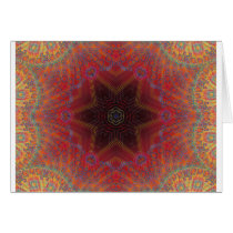 Psychedelic Radial Artwork: Greeting Cards