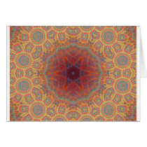 Psychedelic Radial Artwork: Greeting Cards