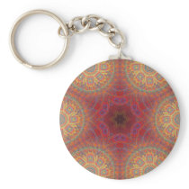 Psychedelic Radial Artwork: Key Chains